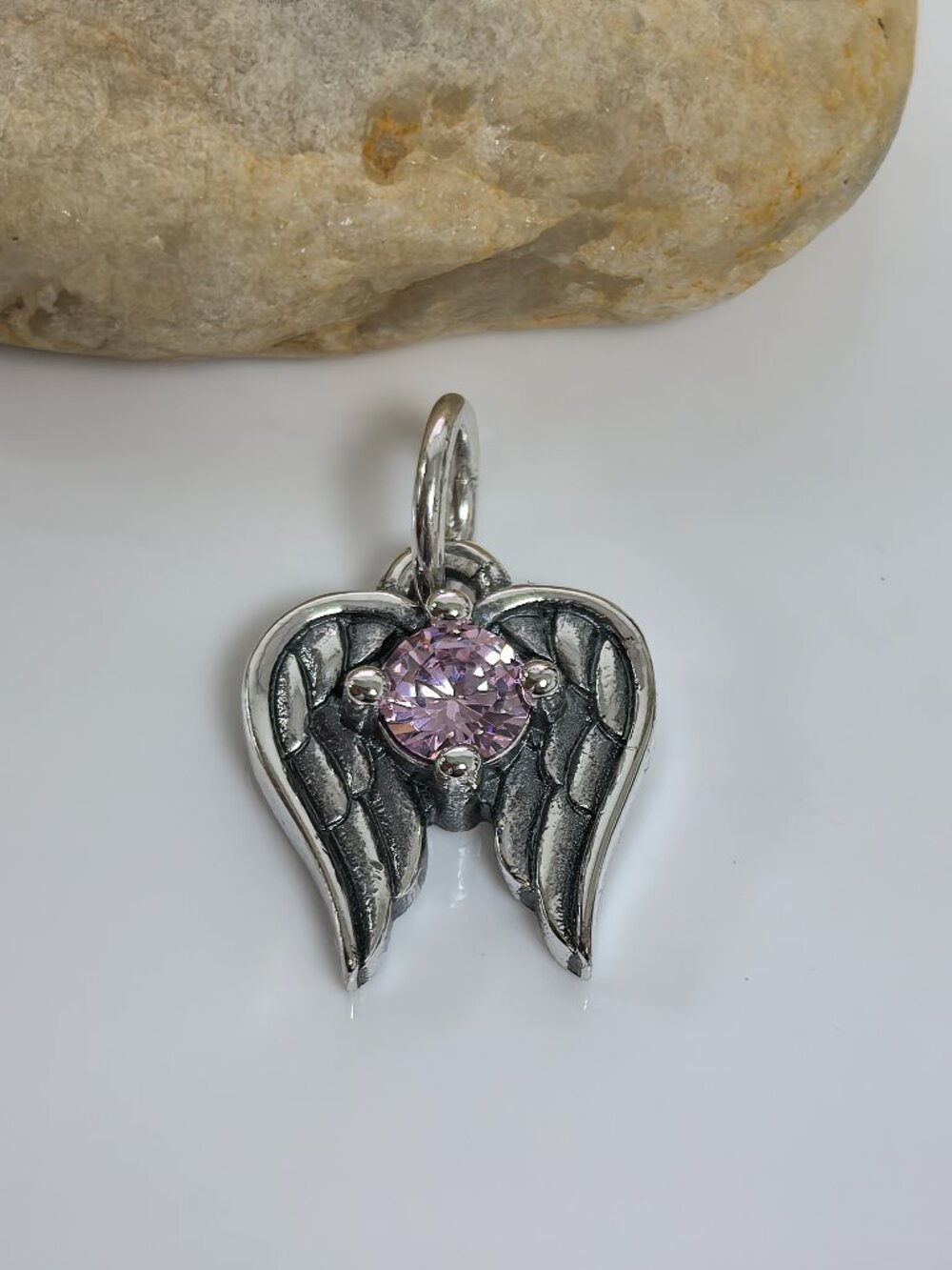James Avery Angel Wings Birthstone Charm, S925 Silver Jewelry (Women's)